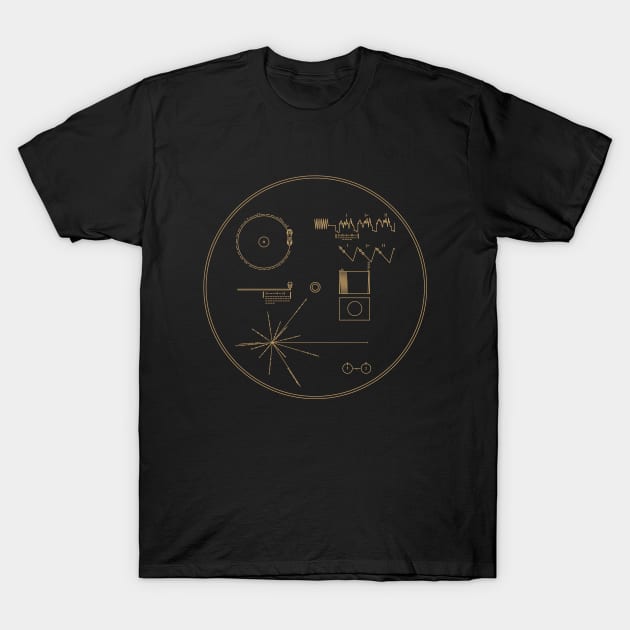 Voyager Golden Record T-Shirt by avperth